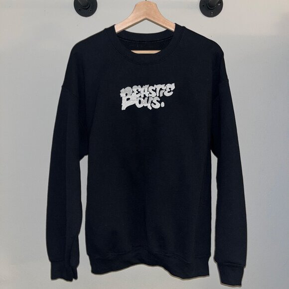 Black White Beastie Boys Music Promo Album Crewneck Sweatshirt - Picture 1 of 2